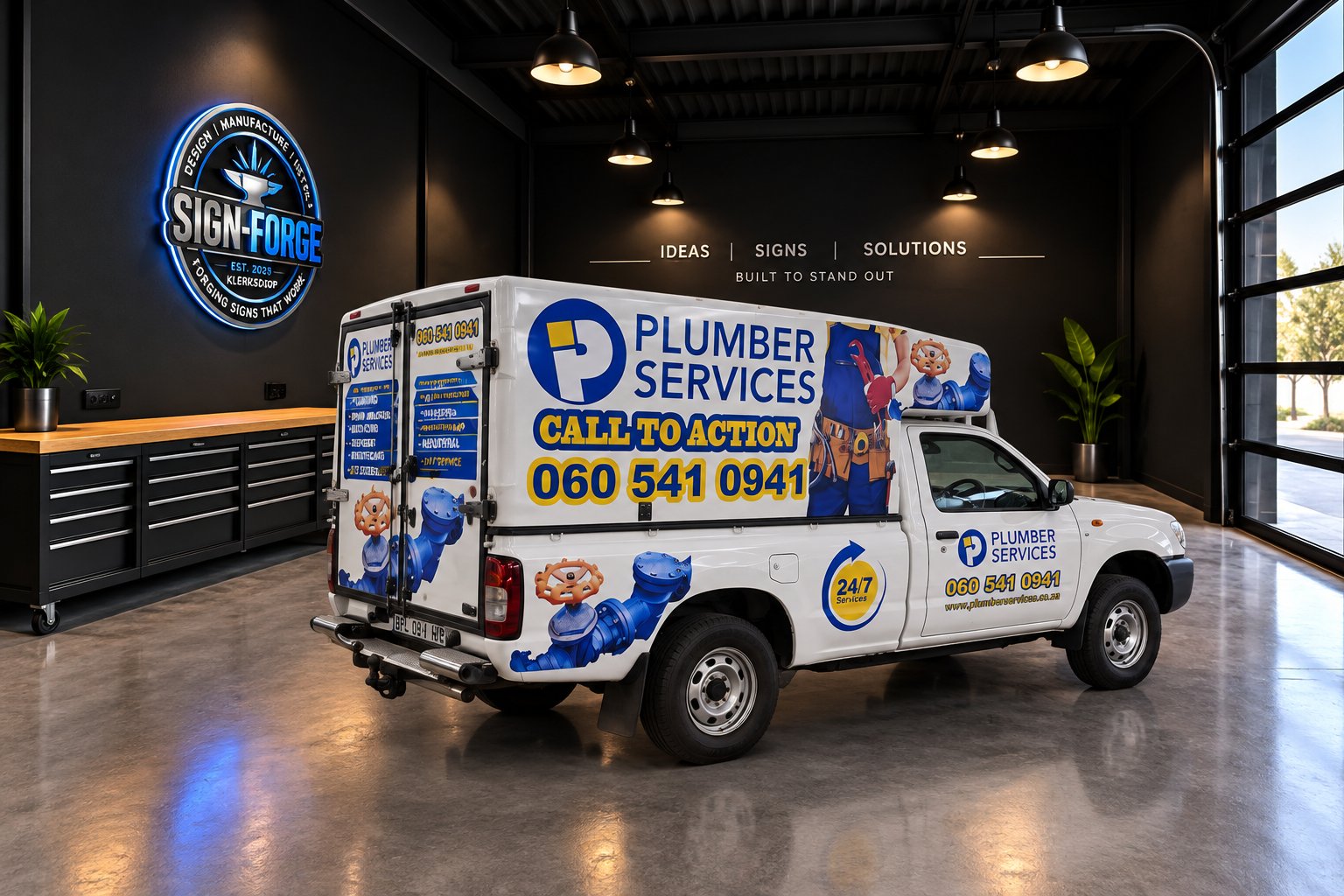 Plumber Services Vehicle Branding