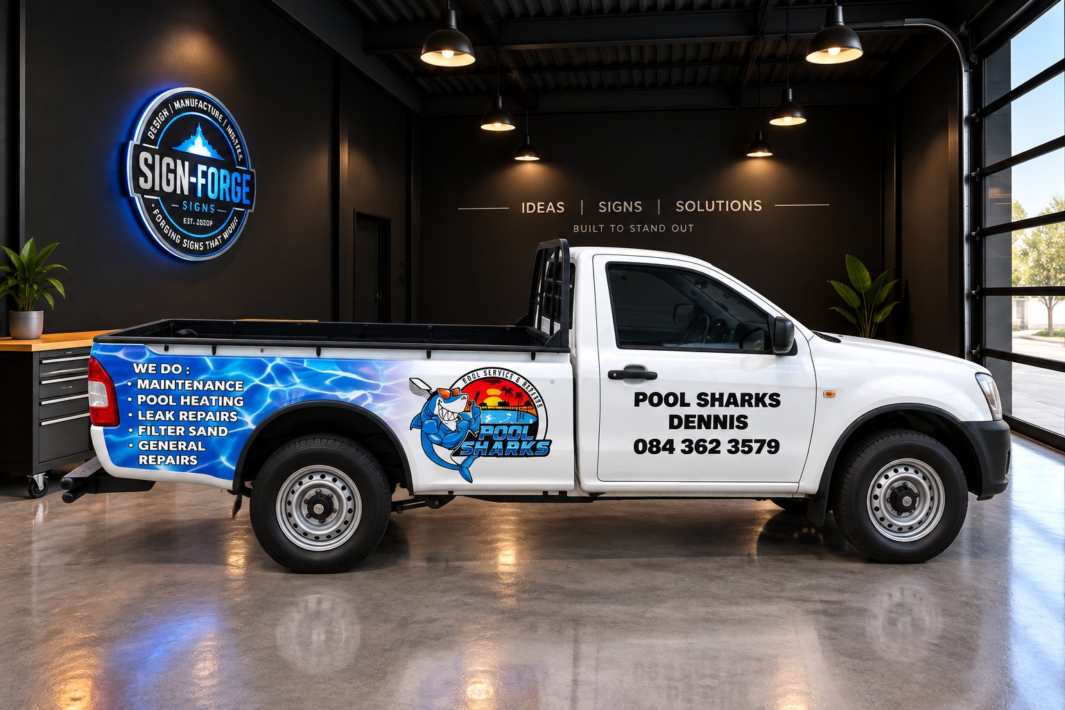 Pool Sharks Vehicle Branding